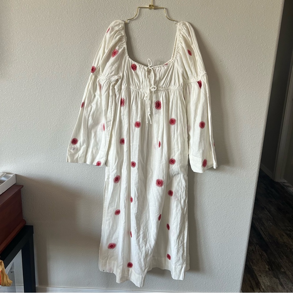 Free People Emory Embroidered Midi Dress - Picture 5 of 13